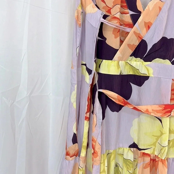 Anthropologie Maeve NEW Floral Wrap Maxi Dress 26W - Picture 6 of 14